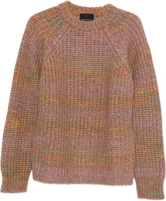 Roberto Collina Trui met ronde hals - Bruin