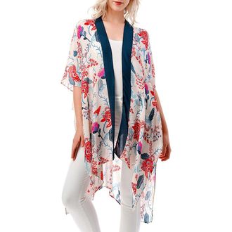 MARCUS ADLER Floral Duster in Blue at Nordstrom Rack