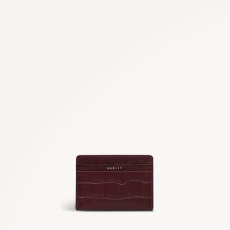 Radley London Cherry Small Card Holder Dukes Place - Faux Croc SS26 Radley London