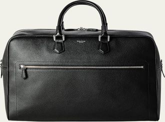 Serapian Mens Medium Cachemire Leather Weekender Bag
