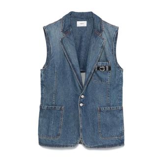 Coperni Chaqueta Azul con Botones y Bolsillos - Jackets - Mujer - Azul - S