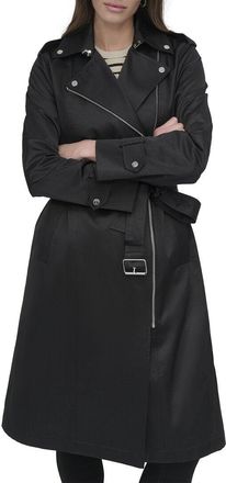DKNY Belted Rain Jacket