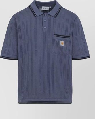 Carhartt Work in Progress ramsey short sleeve polo shirt pocket trim
