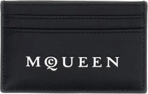 Alexander McQueen Accessoires, Heren, Zwart, ONE Size, Leer, Kaarthouder