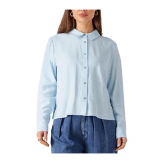 Modstr&ouml;m Dames, Blouses & Shirts, Blauw, Maat: XL