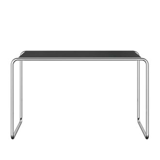 Thonet S 285/0 Schreibtisch, Chrom / Esche schwarz gebeizt