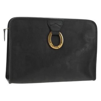 Dior Pre-owned Clutches, female, Black, Size: ONE SIZE Pre-owned Plastic Clutch Bag