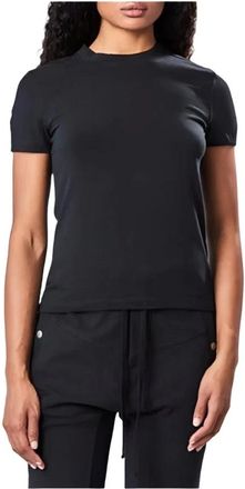Thom Krom Tops, Dames, Zwart, L, Katoen, Zwart T-shirt met ronde hals