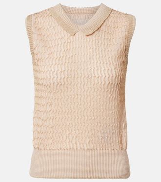 Maison Margiela Ribbed-knit sweater vest