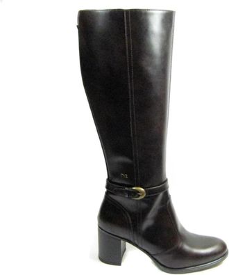 Nero Giardini 1514651D Hoge Laarzen - Dames - Laarzen met Hak - Bruin - 39 EU - Leer - Schoenen