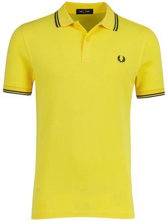 Fred Perry Geel poloshirt Fred Perry normale fit 2-knoops katoen pique