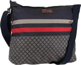 Gucci Pre-owned Nylon gucci-bags - Dames - Vintage Schoudertas - Blauw - ONE Size - Nylon - Vintage