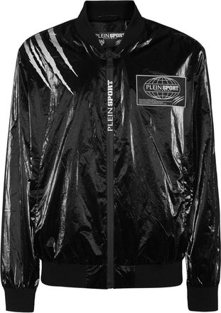Plein Sport Crease bomber jacket - men - Nylon - XXXXL - Black