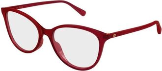 Gucci Cat-Eye Brillen - Dames - Brillen - Rood - 54 MM - Accessoires