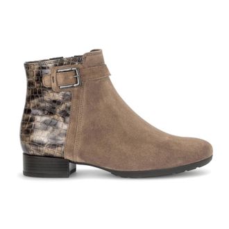 Gabor Schoenen, Dames, Beige, 40 1/2 EU, Su&egrave;de, Enkellaarsjes