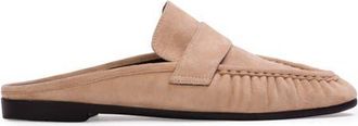Black Suede Studio Gabby Mule Loafer in Tan Suede at Nordstrom, Size 35 Eu