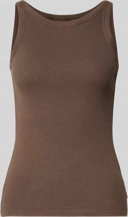 Levi's Tanktop aus Feinripp Modell ESSENTIAL in Mittelbraun, Größe XS