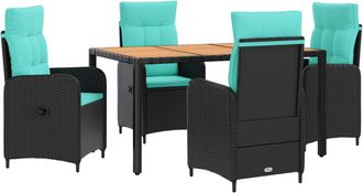 vidaXL Juego De Comedor Para Exteriores 5 Uds. Vidaxl