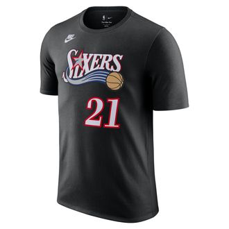 Nike Philadelphia 76ers Hardwood Classics Essentials Nike Mens NBA T-Shirt in Black | HV5702-011