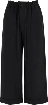 Yohji Yamamoto Dames, Broeken, Zwart, Maat: XS Poliester