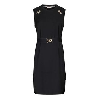 Liu Jo Short Dresses, female, Black, Size: S Short Dress with Cargo Pockets
