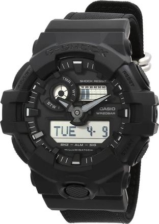 Casio G-Shock Alarm Quartz Analog-Digital Black Dial Mens Watch GA-700BCE-1A