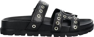 Guess Fashie Slide - Dames - Sandalen - Zwart - 40 EU - Leer - Schoenen