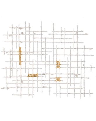 A&B Home Discontinued A&B Home Grid Patterned Geometric Wall Decor