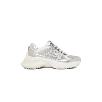 Pinko Ariel 33 Sneaker - female - PINKO - Sneakers - Gray - 4 UK - Shoes