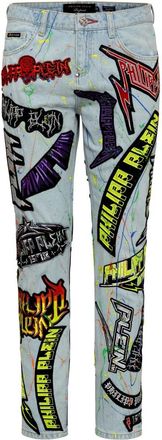 Philipp Plein Boyfriend Jeans - Dames - Slim Fit Jeans - Blauw - W27 - Denim - Jeans