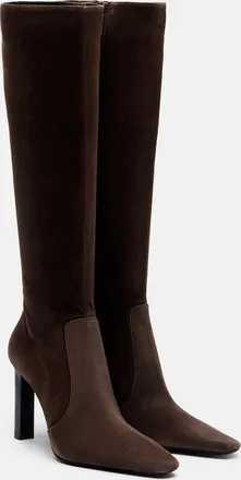 Saint Laurent Francoise suede knee-high boots