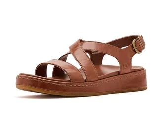 Born Victoria Womens Sandals Dark Tan/Brandy : 11 M, Leather