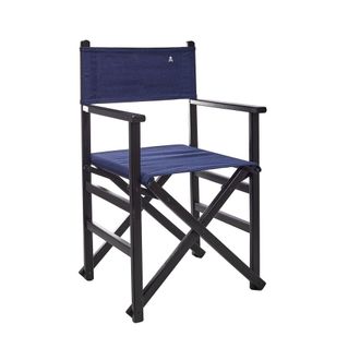 Scalpers Silla de madera de haya wengu&eacute; az&uacute;l 41x56x86 cm