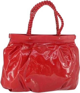 Ferragamo Pre-owned Handbags, female, Red, Size: ONE SIZE Pre-owned Leather Handbag