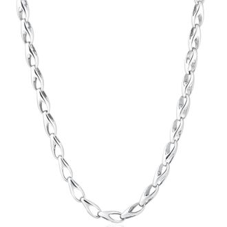 Pompeii3 Mens 14k Gold (39gram) or Platinum (73gram) 5.5mm Link Chain Necklace 20