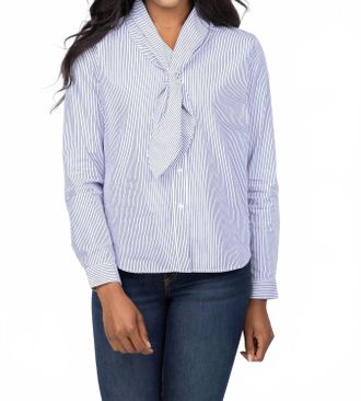 Elliott Lauren Tie Neck Blouse In A/s