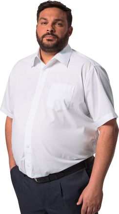 Men Plus Businesshemd, Vario Kragen, Cf, Easy Care, 1/2 Shirts, Snow White, 5XL