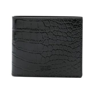 Tom Ford Crocodile-Print Leather Wallet
