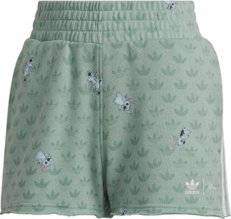 adidas (WMNS) adidas x Disney Stitch Shorts Asia Sizing Green HT3949