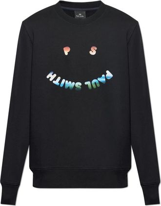 Paul Smith Sweatshirt met print - Heren - Sweatshirts - Zwart - L - Katoen - Hoodies & sweatvesten