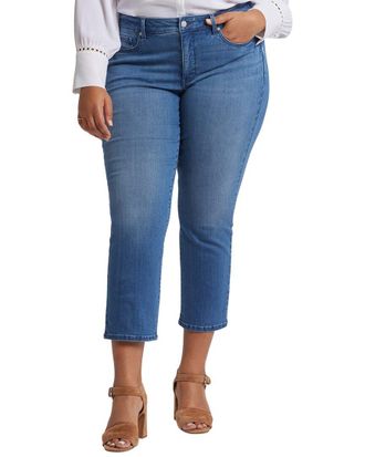 NYDJ Plus Marilyn Blueisland Ankle Crop Jean
