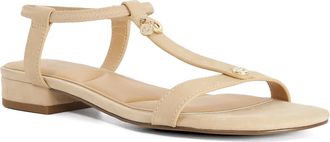 Dune London Ladies LYRA Flat T-Bar Sandals Size UK 8 Casual Sandals