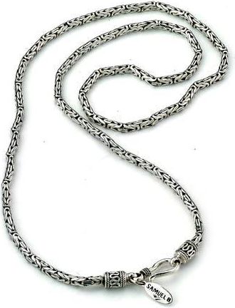 Samuel B. Sterling Silver Byzantine Chain Necklace at Nordstrom Rack, Size 22