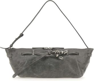 Marge Sherwood Grandma Used Sling Bag - Dames - Schoudertassen - Grijs - ONE Size - Leer - Tassen