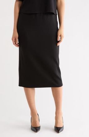 Nordstrom Rack Scuba Midi Skirt in Black at Nordstrom Rack, Size X-Large