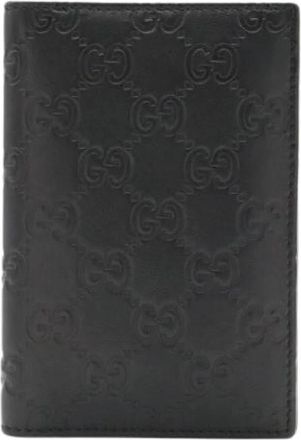 Gucci Pre-owned Vintage Leren Portemonnee - Dames - Vintage Accessoires - Zwart - ONE Size - Leer - Vintage