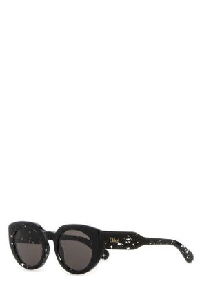 Chloé Black Acetate Gayia Sunglasses