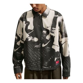 Nike Life Field Sport Jacket Black White IF1256-010