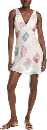 Vintage Havana Printed Crepe Mini Dress