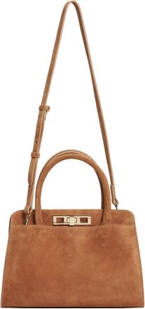 Fabiana Filippi Borsa tote in pelle scamosciata - Marrone